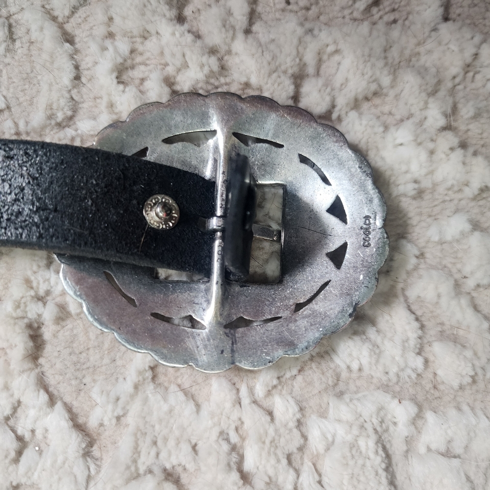 Brighton Black Leather Sunflower Concho Belt - Picture 15 of 15